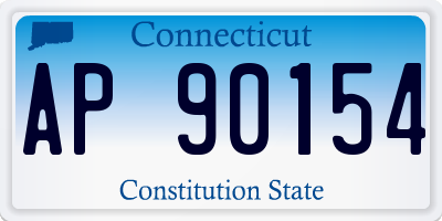 CT license plate AP90154