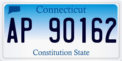 CT license plate AP90162