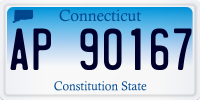 CT license plate AP90167