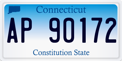 CT license plate AP90172