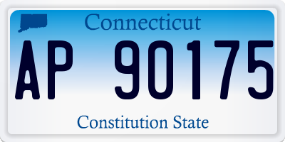 CT license plate AP90175