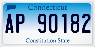 CT license plate AP90182