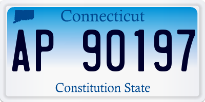 CT license plate AP90197