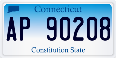 CT license plate AP90208