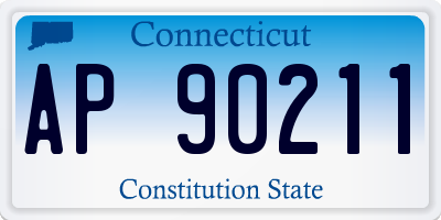 CT license plate AP90211