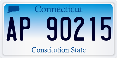 CT license plate AP90215