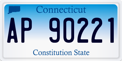 CT license plate AP90221