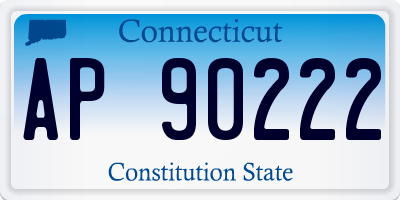 CT license plate AP90222