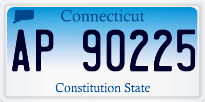 CT license plate AP90225