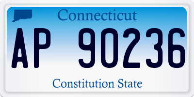 CT license plate AP90236