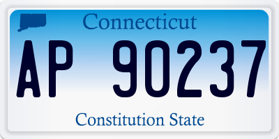 CT license plate AP90237
