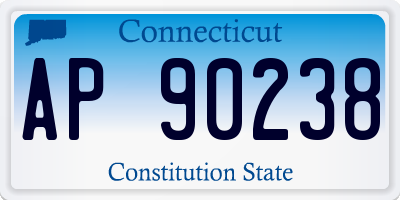 CT license plate AP90238