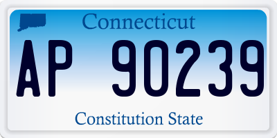 CT license plate AP90239