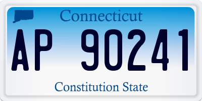 CT license plate AP90241