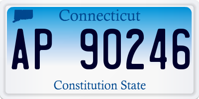 CT license plate AP90246