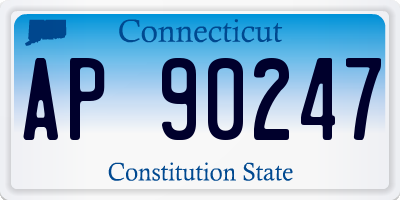 CT license plate AP90247