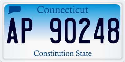 CT license plate AP90248