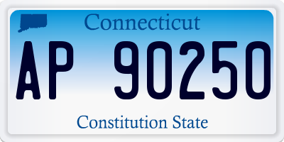 CT license plate AP90250