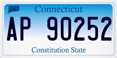 CT license plate AP90252
