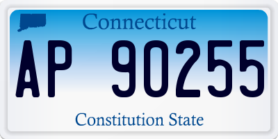 CT license plate AP90255