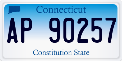 CT license plate AP90257