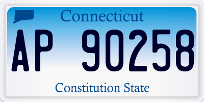 CT license plate AP90258