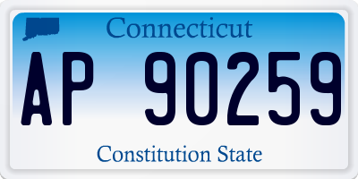 CT license plate AP90259