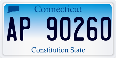 CT license plate AP90260