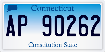 CT license plate AP90262