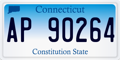 CT license plate AP90264