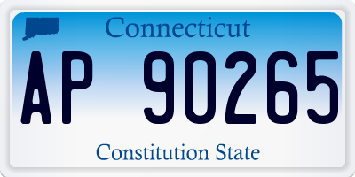 CT license plate AP90265