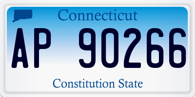 CT license plate AP90266