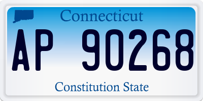 CT license plate AP90268