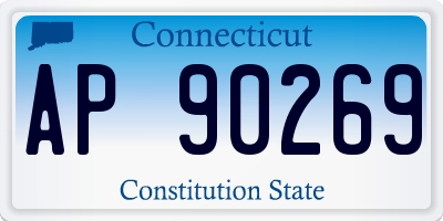 CT license plate AP90269