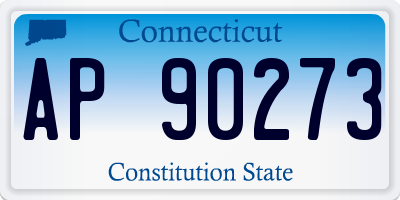 CT license plate AP90273