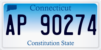 CT license plate AP90274