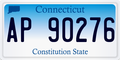 CT license plate AP90276