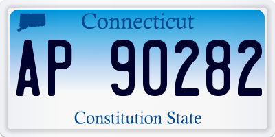 CT license plate AP90282