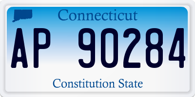 CT license plate AP90284