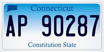 CT license plate AP90287