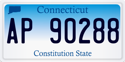 CT license plate AP90288