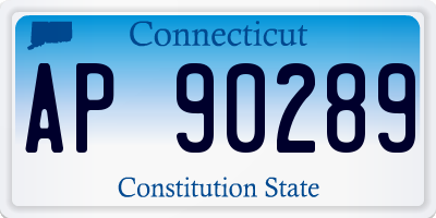 CT license plate AP90289
