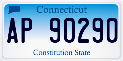 CT license plate AP90290