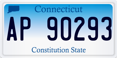CT license plate AP90293