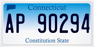 CT license plate AP90294