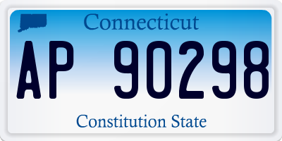 CT license plate AP90298