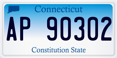 CT license plate AP90302