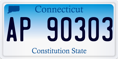 CT license plate AP90303