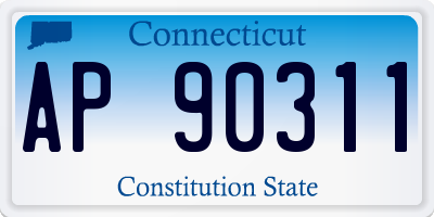 CT license plate AP90311