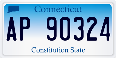 CT license plate AP90324
